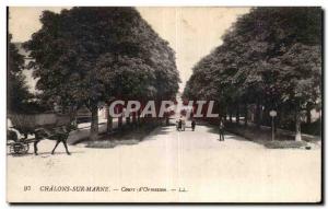 Old Postcard Chalons sur Marne courses ormesson