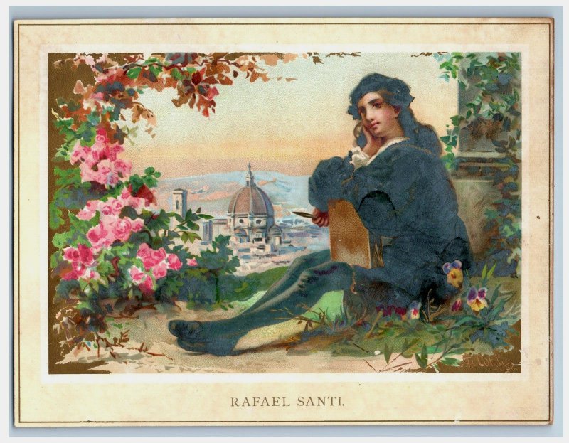 1870s-80s German Langugae Rafael Santi 1483-1520 Master Painter/ Architect #7B