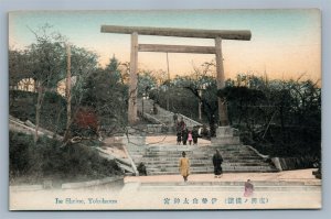 YOKOHAMA JAPAN ISE SHRINE ANTIQUE POSTCARD