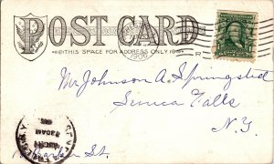 St. Anthony Rock, St. Ignace MI c1906 Undivided Back Vintage Postcard P53