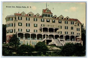 1913 Sunset Inn Motel  Front View Haines Falls New York NY Antique Postcard