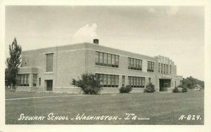 Washington Iowa Stewart School #A-819 1930s RPPC Photo Postcard 20-9111