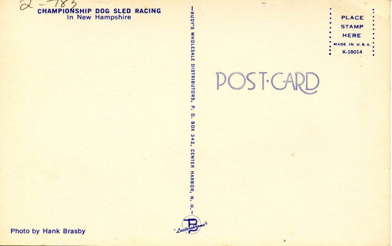 NH - Championship Dog Sled Racing