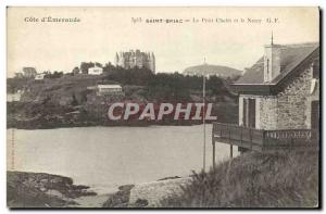 Old Postcard Saint Briac Little Cabin and Necey