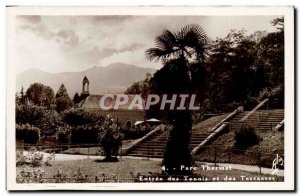 Bagneres de Bigorre - Tennis Entree and Terraces - Old Postcard