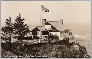 The Look Out Cape Foulweather Oregon Coast RPPC Postcard H83