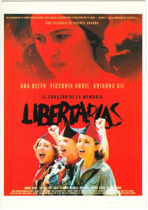 Postcard of Libertarias Spanish Civil War Movie