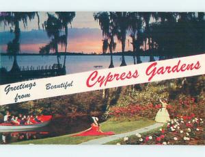 Pre-1980 VIEWS ON CARD Cypress Gardens - Winter Haven & Lakeland FL ho7615