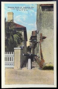 Treasury Street St Augustine FL unused c1915