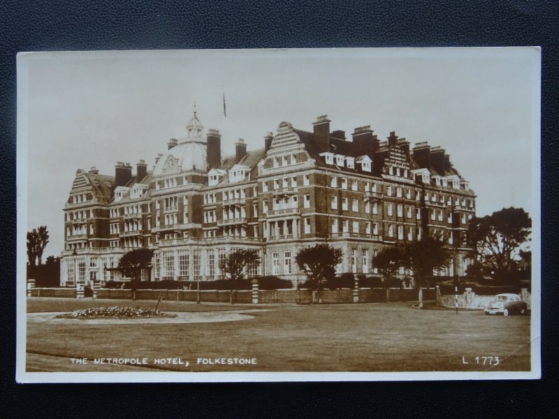 Kent FOLKESTONE The Metropole Hotel c1950's RP Postcard by Valentine L1775