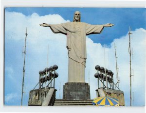 Postcard Monument to Jesus Christ, the Redeemer, Rio de Janeiro, Brazil