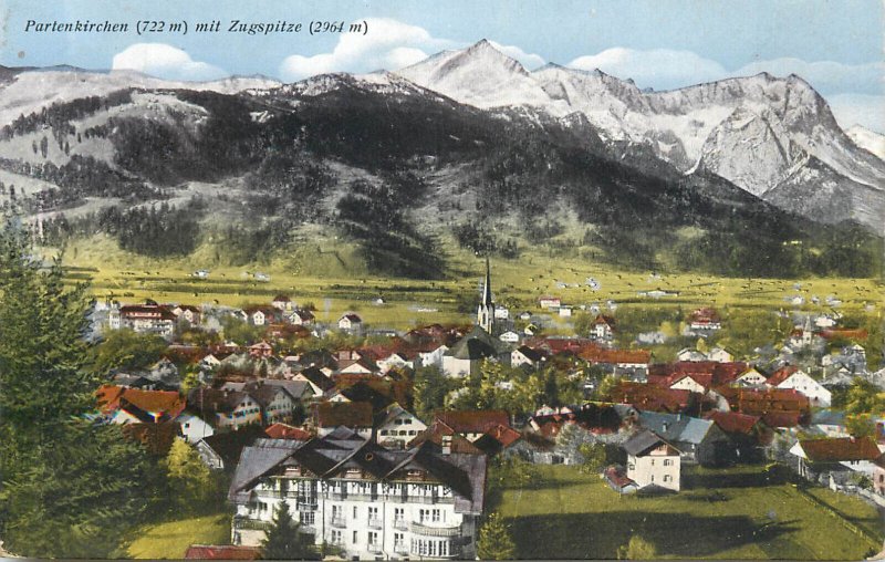 Germany Partenkirchen Zugspitze panorama 1923