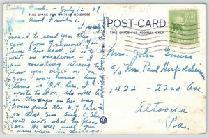 Fremont Nebraska~Lutheran Church Corner~House~1939 Linen Postcard