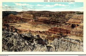 South Dakota Painted Cliffs In The Badlands 1937 Curteich