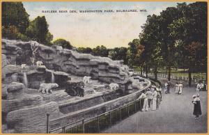 Milwaukee, WIS., Barless Bear Den, Washington Park - 