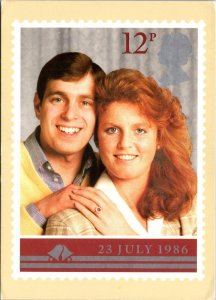 Stamps On Postcards The Royal WeddingPrince Andrew & Miss Sarah Ferguson