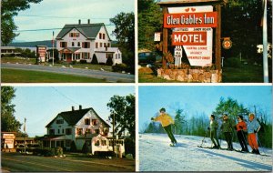 Vtg Alton Bay New Hampshire Glen Gables Inn & Motel Lake Winnipesaukee Postcard