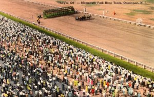 Horse Racing They're Off Monmouth Park Race Track Oceanport New Jersey