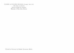 Pierre Auguste Renoir - Seine at Chatou