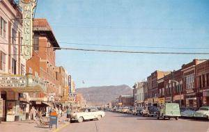 Middlesboro Kentucky business district Pinnacle Mtn behind vintage pc Z22483