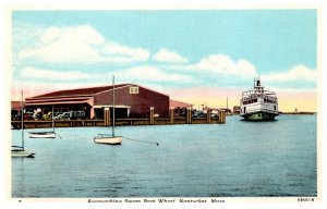 Massachusetts  Nantucket Approaching Steam boat Wharf