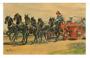 Firefighters, Firefighting - Victor Six-Pony Hitch