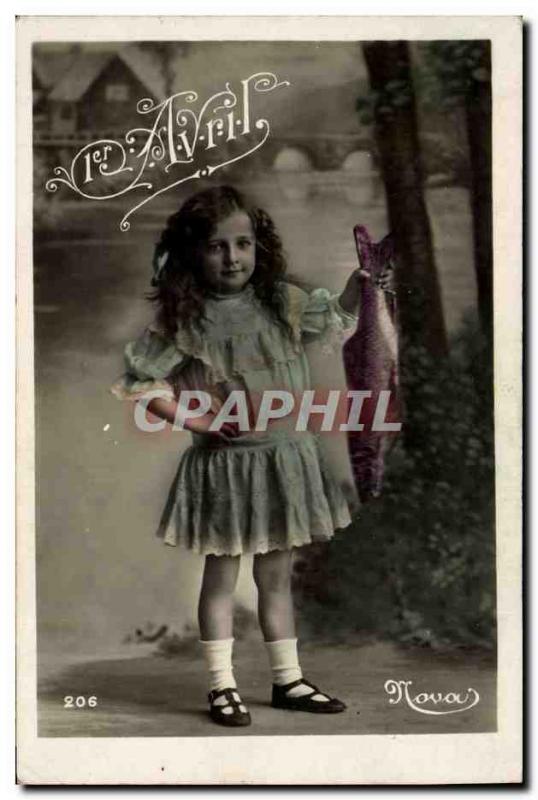 Old Postcard Fantasy Poisson April 1st Easter