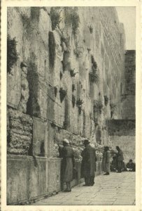 israel palestine, JERUSALEM, The Wailing Wall (1940s) Tmuna Postcard Robitschek