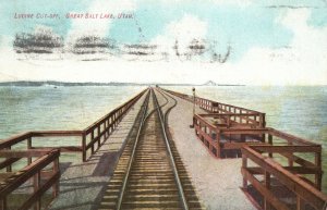 Salt Lake City UT-Utah, Lucine Cut-Off Railroad Bridge, Vintage Postcard, 1910