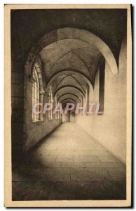 Old Postcard St Marie De La Pierre Qui Vire The cloister