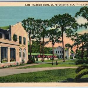 1936 St. Petersburg, Fla. Masonic Home Freemasonry Freemason Mason House FL A226