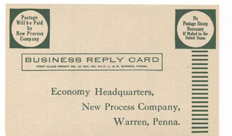 Advertising Postcard Longwear Ties  New Process Co Warren PA