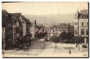 Old Postcard Saverne Place du Marche