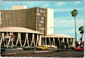 c1970s Phoenix, AZ Downtown Banks N. Central Ave Dodge Chevy Taxi Car 4x6 PC M13