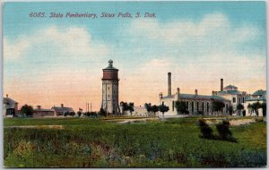 State Penitentiary Sioux Falls South Dakota SD Grounds Buildings Postcard