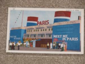 Chicago 1933 Worlds Fair-Meet Me In Paris, Unused