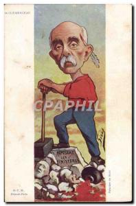 Postcard Old Political Satirical Clemenceau Ministries