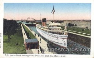 S.S. North-West, Marie, Mich. Michigan, USA Copper Window Unused wear left to...