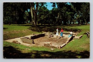 Hawkins-Davison House Ruins St. Simons Island Georgia Posted 1962