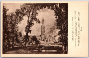 Salisbury Cathedral Victoria And Albert Museum England Postcard