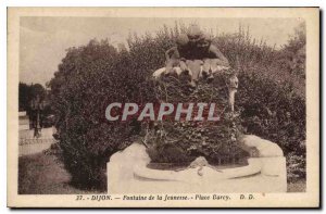 Old Postcard Dijon Fountain of Youth Place Darcy