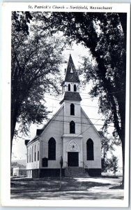 Postcard - St. Patrick's Church - Northfield, Massachusetts