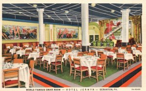 Scranton PA-Pennsylvania, World's Famous Omar Room Hotel Jermyn Vintage Postcard