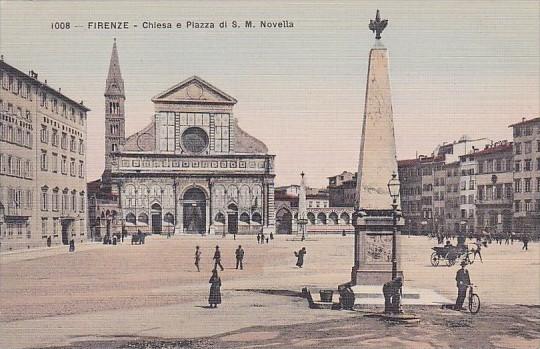 Italy Firenze Chiesa e Piazza di S M Novella