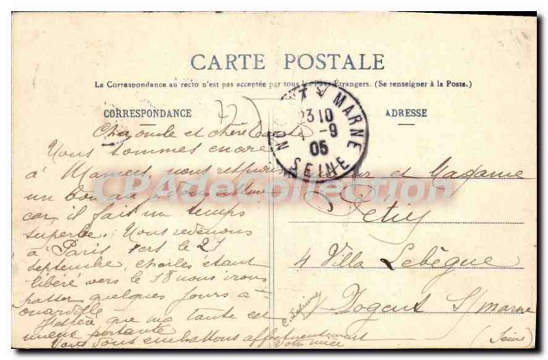 Postcard Old Mamers Under Prefecture