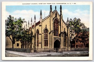 1955 Huguenot Church 2000 Years Old Charleston South Carolina SC Posted Postcard