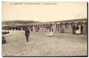 Old Postcard Deauville Beach Fleurie New Bains