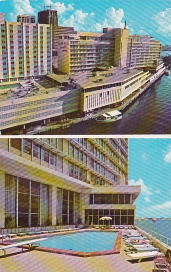 MIAMI BEACH, FL Fairfax Hotel and Apartments Postcard