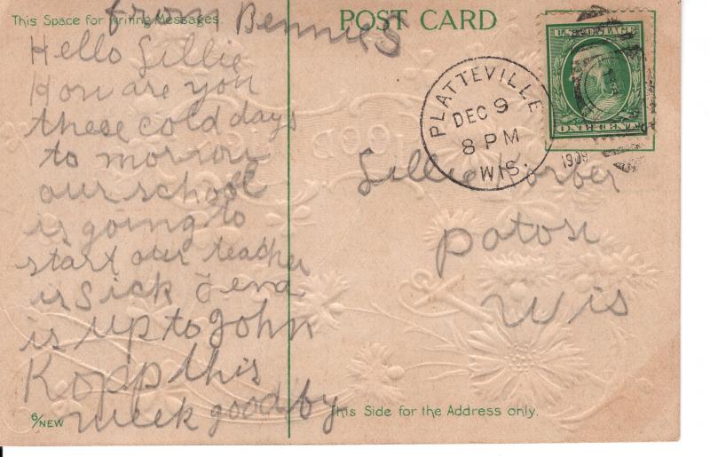 US    PC1793 GOOD LUCK CANCELLED 1909