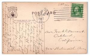 1911 St. Paul's Pro Cathedral, Springfield, IL Postcard